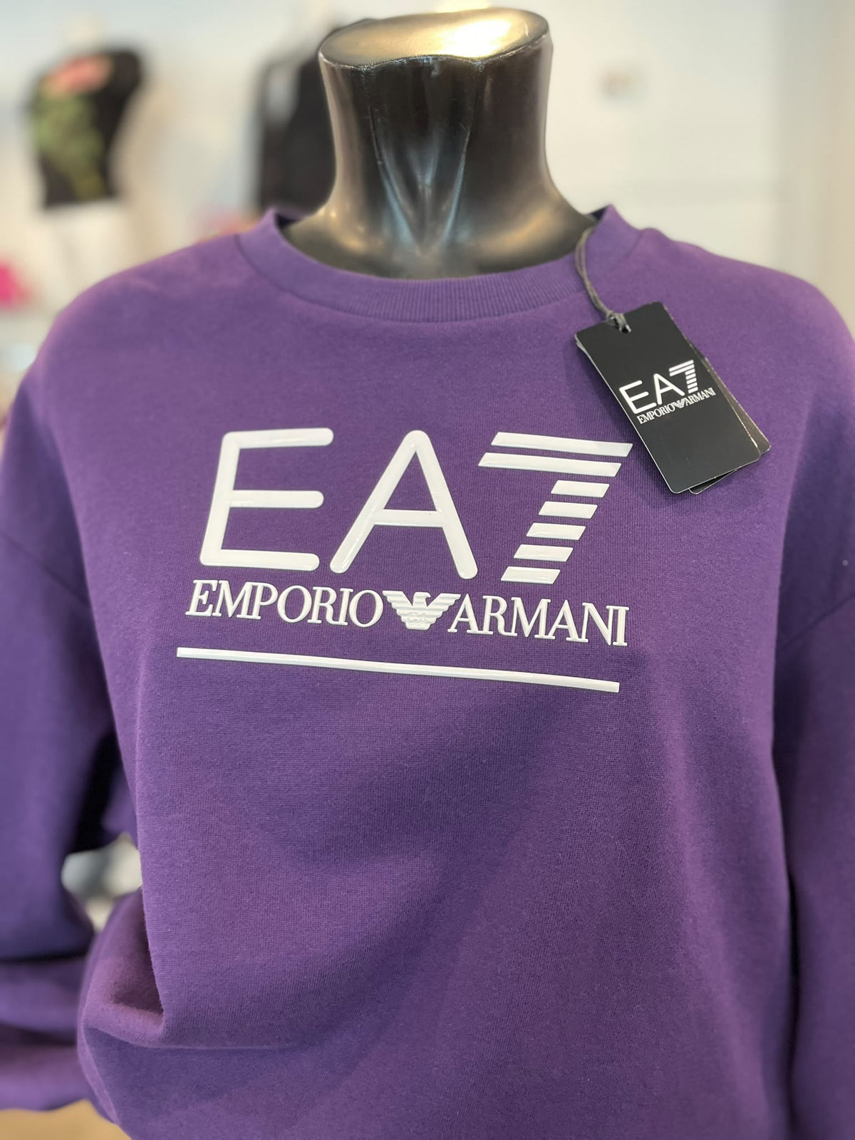 EMPORIO ARMANI- FELPA GIROCOLLO